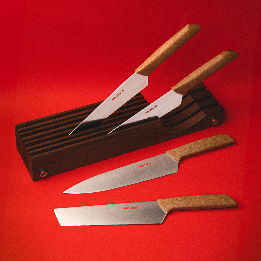 VICTORINOX - Set Coltelli Verdure Con Pelapatate Manico Rosso VICTORINOX - Set Coltelli Verdure Con Pelapatate Manico Rosso
